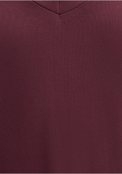 Mavi - V Yaka Bordo Basic Viskoz Tişört 167714-70393 Bordo Mavi - V Yaka Bordo Basic Viskoz Tişört 167714-70393 Bordo