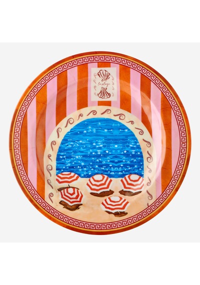 Turuncu Melamin Yemek Tabağı 28 Cm