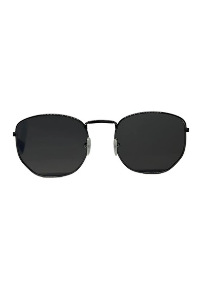 Thentech Oval Siyah Cam Unisex Polarize Kadın Ve Erkek Güneş Gözlüğü Mo14 Siyah