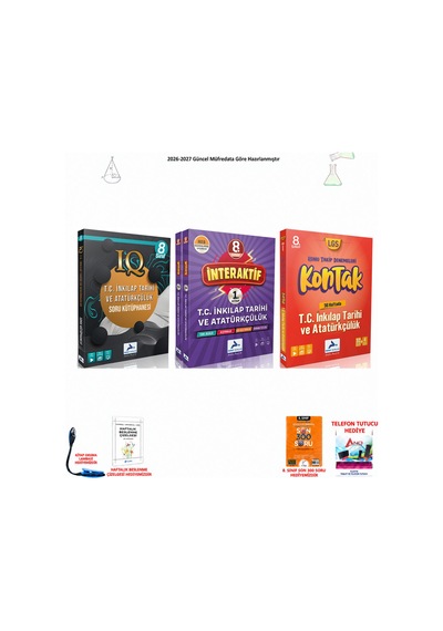 Paraf 8. Sınıf Lgs İnkılap Iq+interaktif+kontakt 3 Kitap Seti