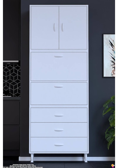 Ekin 70 Cm Bakliyat Dolabı Kahve Köşesi 3 Çekmeceli Çok Amaçlı Mutfak Kiler Banyo Dolabı Beyaz Ekin 70 Cm Bakliyat Dolabı Kahve Köşesi 3 Çekmeceli Çok Amaçlı Mutfak Kiler Banyo Dolabı Beyaz