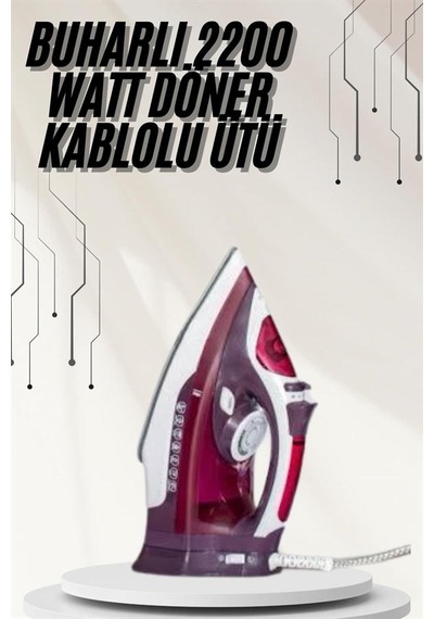 Modern - 850 - Tasarım 2200w Dalı Buharlı Seramik - Csmo-tex - Kaplama Ütü