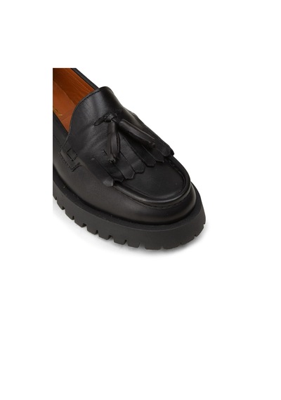 Deery Kadın Hakiki Süet Siyah Loafer Ayakkabı - 02033zsyhc02
