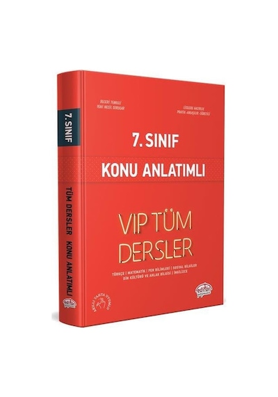 7.Sınıf Vıp Tüm Dersler Konu Anlatımlı - Editör  Yayınevi