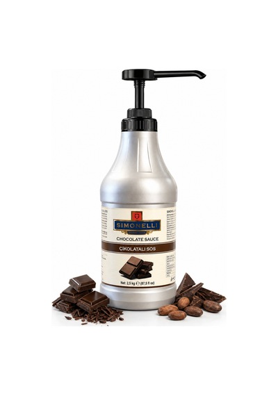 Simonelli Profesyonel Çikolatalı Kahve ve Tatlı Sosu 2500 G + Pompa