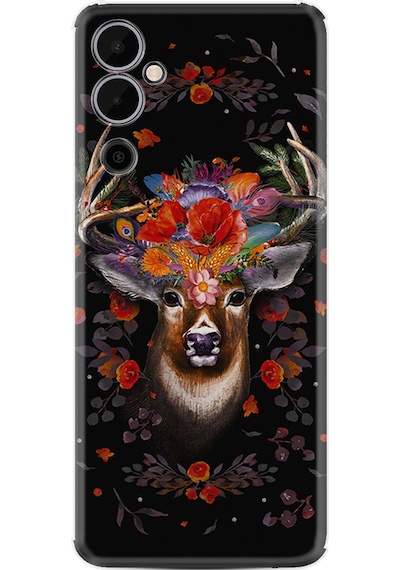 Tecno Pova 4 Kılıf Silikon Desen Özel Seri Rose Deer 1661