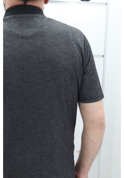 Becces Dmctekstil Erkek 002 Çizgili Klasik Kesim Rahat Kalıp Tek Cepli Polo Yaka T-shirt Siyah Becces Dmctekstil Erkek 002 Çizgili Klasik Kesim Rahat Kalıp Tek Cepli Polo Yaka T-shirt Siyah