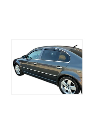 Skoda Superb Paslanmaz Krom Cam Çıta 4 Prç 2001-2008 Arası