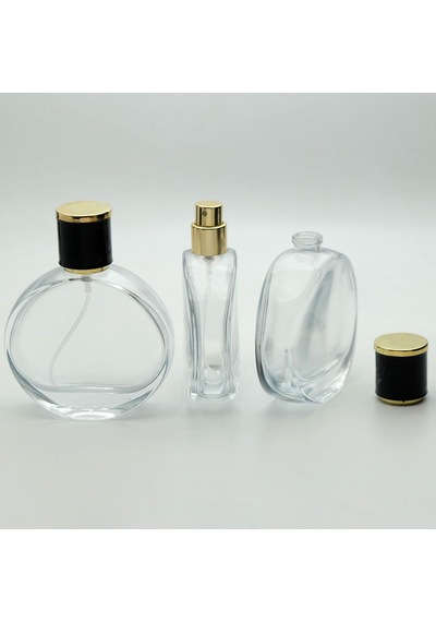Ferdenferda 20 Adet Boş Cam Parfüm Şişe 50 ML Chnl Model Şeffaf Geçmeli