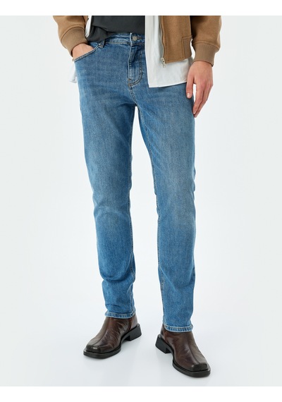 Koton Slim Fit Kot Pantolon - Brad Jean Açık İndigo 5wam40101ıd Açık İndigo Koton Slim Fit Kot Pantolon - Brad Jean Açık İndigo 5wam40101ıd Açık İndigo