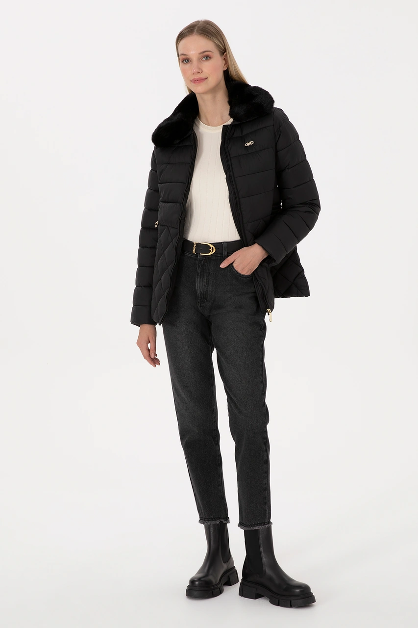 U.s. Polo Assn. Kadın Siyah Mont 50308797-vr046 Siyah