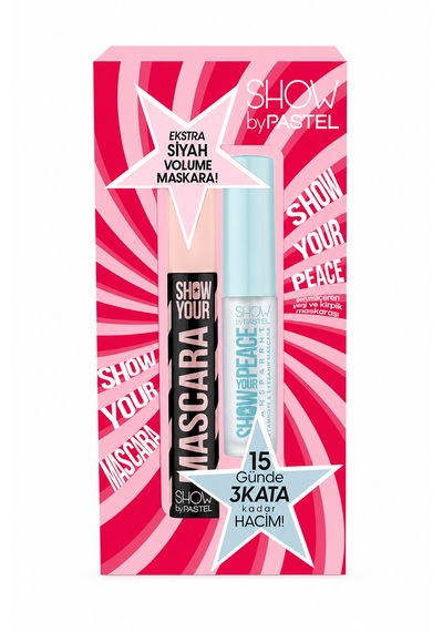 Show By Pastel Show Your Mascara Ve Show Your Peace - Transparan Kaş Ve Kirpik Maskarası 000 Black