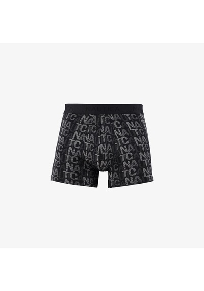 Nautica Erkek Siyah Standart Fit 3'lü Boxer Düz X55005t Siyah