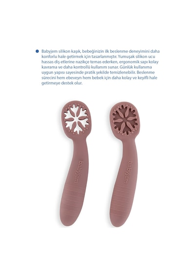 Babyjem Silikon İkili İlk Kaşığım Mocha