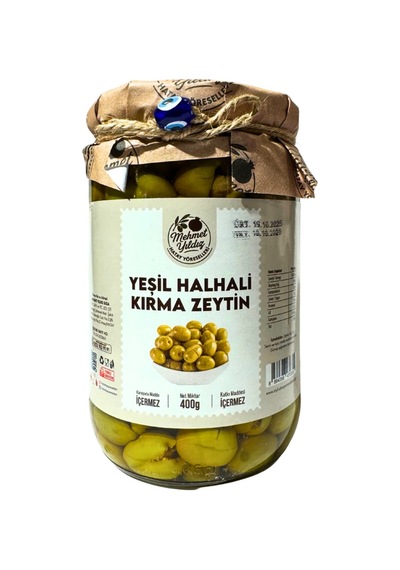 Yeşil Halhali Kırma Zeytin 400g