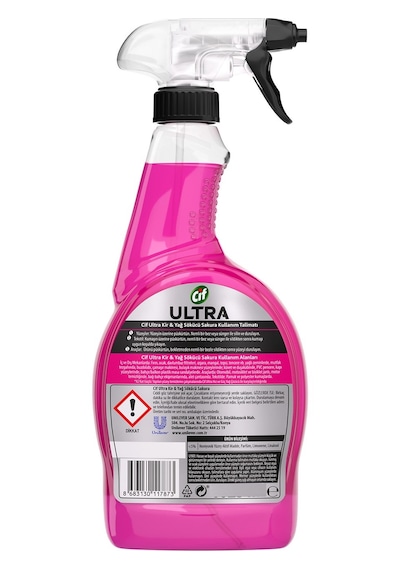 Cif Ultra Sakura 750 Ml+ Anında Etki Kir Yağ Çözücü 750 Ml X 2 Ad