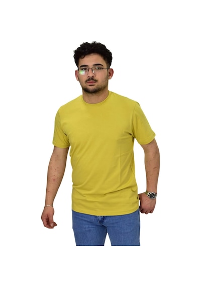 Raymons Erkek Sıfıryaka Düz Likra Süprem Tişört 4380 Bgl-st04528 Safran