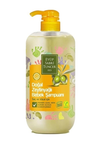 Eyüp Sabri Tuncer Doğal Zeytinyağlı Bebek Şampuanı 600 Ml Beyaz
