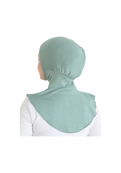 Modish Group Kadın Boyunluklu Hijab Tesettür Pratik Spor Bone - Sarı Açık Yeşil