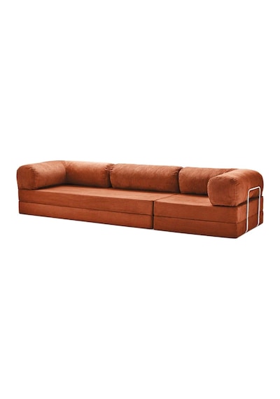 Legom Koltuk Xl Kanepe Sünger Yataklı Köşe Takımı Üçlü Koltuk Kiremit