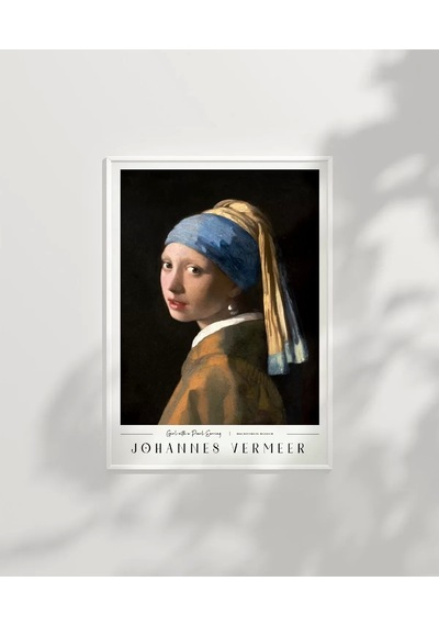 Çerçevesiz Poster Johannes Vermeer İnci Küpeli Kız
