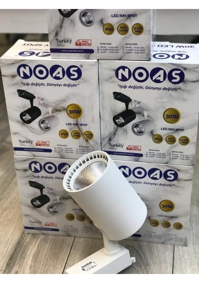 Noas 30w Beyaz Kasa Ray Spot Beyaz Işık