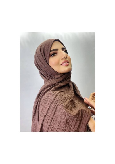 Aldaiyr Hijab Kadın Bambu Kraş Kahverengi001
