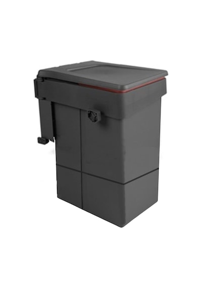 Almital Metali Kapağa Monte Çöp Kutusu Antrasit 20 Litre Dolap Kapak Min. 45 Cm Diğer