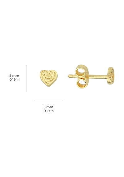 Goldkupe 14 Ayar Altın Minik Kalp Küpe 0,58 Gr-1826