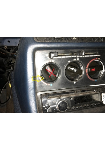 Mercedes W123 Kalorifer Düğme Yuvası