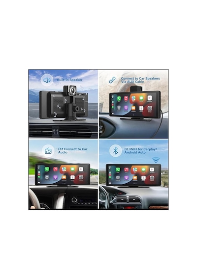 10.26 İnç Car Play İos Android Uyumlu 4k Ultra Hd Ön Arka Araç Kamerası Büyük Ekran Wifi Bluetooth
