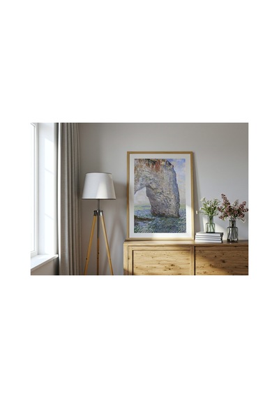 Monet Étretat Yakınlarında Manneporte Çerçevesiz Poster 21x30 Cm A4 Tablo Empresyonist Duvar Dekoru