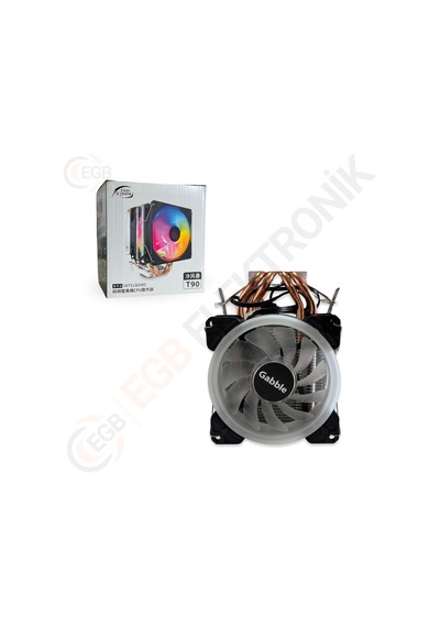 Gabble Gab-rcf251 2 Rgb Fanlı Kule Tipi Cpu Fanı 2x12