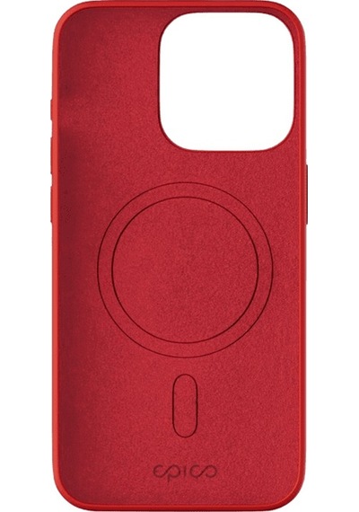 Epico Apple Uyumlu iPhone 15 Pro Mag+ Silikon Kılıf Dark Red Kırmızı