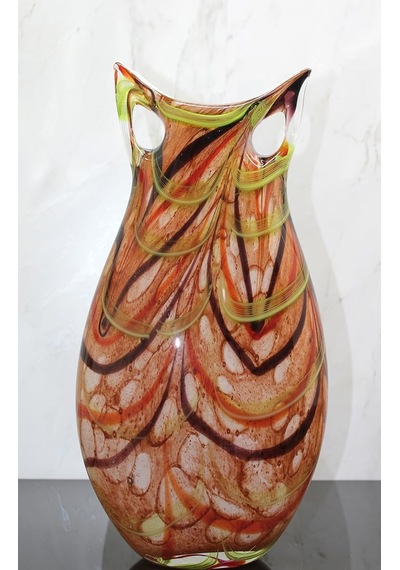 Tr Murano Cam Tasarım Vazo - 42x21cm Genel