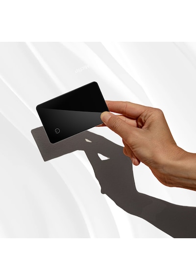Micflip P041 Nfc Destekli Android Ve Apple Uyumlu iOS Cihazlar İçin Findmy & Find Hub Özellikli Akıllı Kart Siyah