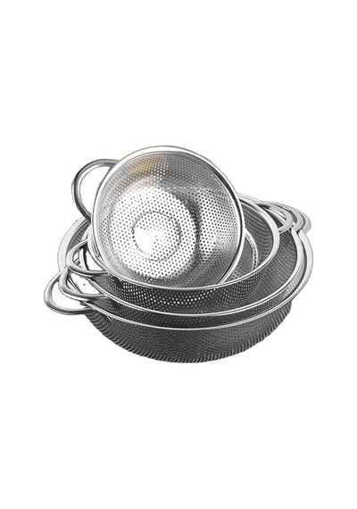Çift Kulplu Metal Süzgeç, Mutfak İçin 25 Cm
