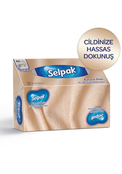 Selpak El Ve Yüz Havlusu Kutulu Kaşmir Özlü 10*80 Yaprak