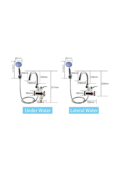 Elektrikli Ani Su Isıtıcı Musluk Termal Ani Su Isıtıcı Musluk 2 Beyaz