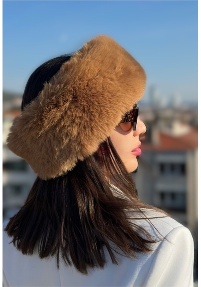 Kadın Camel Peluş Boyunluk Bandana Kışlık Sıcak Tutarlı Yumuşak Kumaş Camel