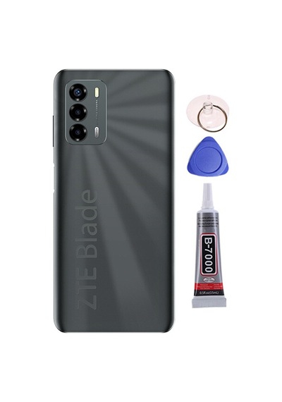 Zte V40 Vita Siyah Arka Kapak Batarya Kapağı Pil Kapağı Yapışkan Ve Sökme Aparatıyla Beraber Full Set Siyah