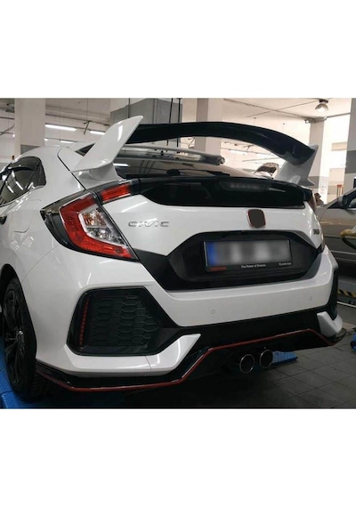Honda Civic FK7 İçin Uyumlu Type-R Spoiler Boyasız