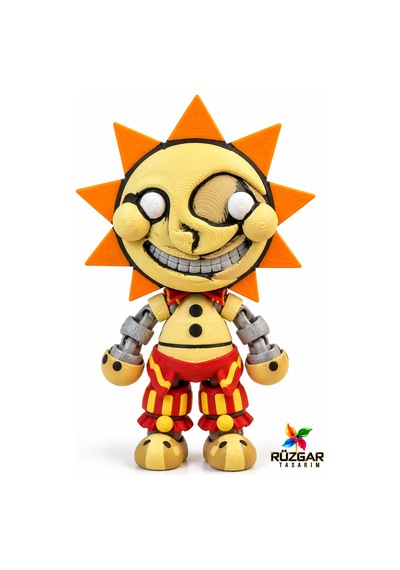 Fnaf Five Nights At Freddy's Sundrop Eklemli Oyuncak Bacakları Ve Kolları Hareketli Figür