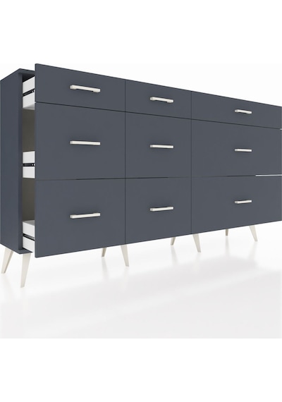 Arges Konsol 9 Çekmeceli 176x30x99 Antrasit-antrasit Antrasit - Antrasit Arges Konsol 9 Çekmeceli 176x30x99 Antrasit-antrasit Antrasit - Antrasit