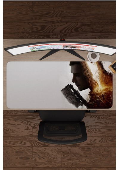 Dying Light Kaymaz Dikişli Kauçuk Oyuncu Mousepad V3 - 90x40 Xxl Gaming Mouse Pad Fare Altlığı