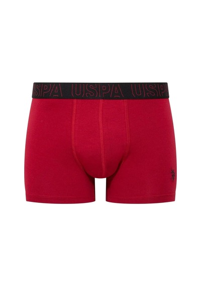 U.S. Polo Assn. U.s Polo Assn. 80518 Erkek Pamuklu 3'lü Boxer-bordo&lacivert&siyah Bordo&lacivert&siyah
