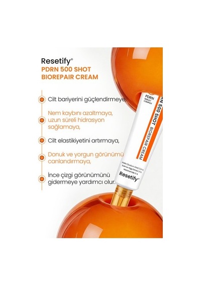 Resetify Pdrn 500 Shot Biorepair Biyoteknoloji Onarıcı Krem 40 M RESETIFY.002