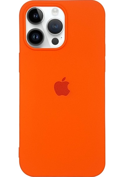 Apple Uyumlu iPhone 15 Pro Logolu İçi Kadife Silikon Lansman Kılıf 10 Renk
