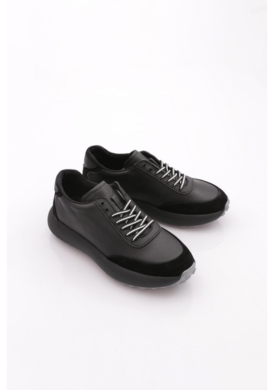 Dgn 21257 Erkek Casual Ayakkabi Siyah Süet Siyah