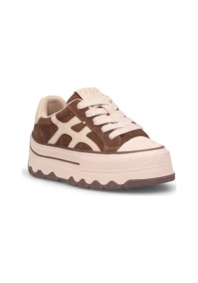 Guja 26blg366 Kadın Hakiki Deri Klasik Sneaker Camel